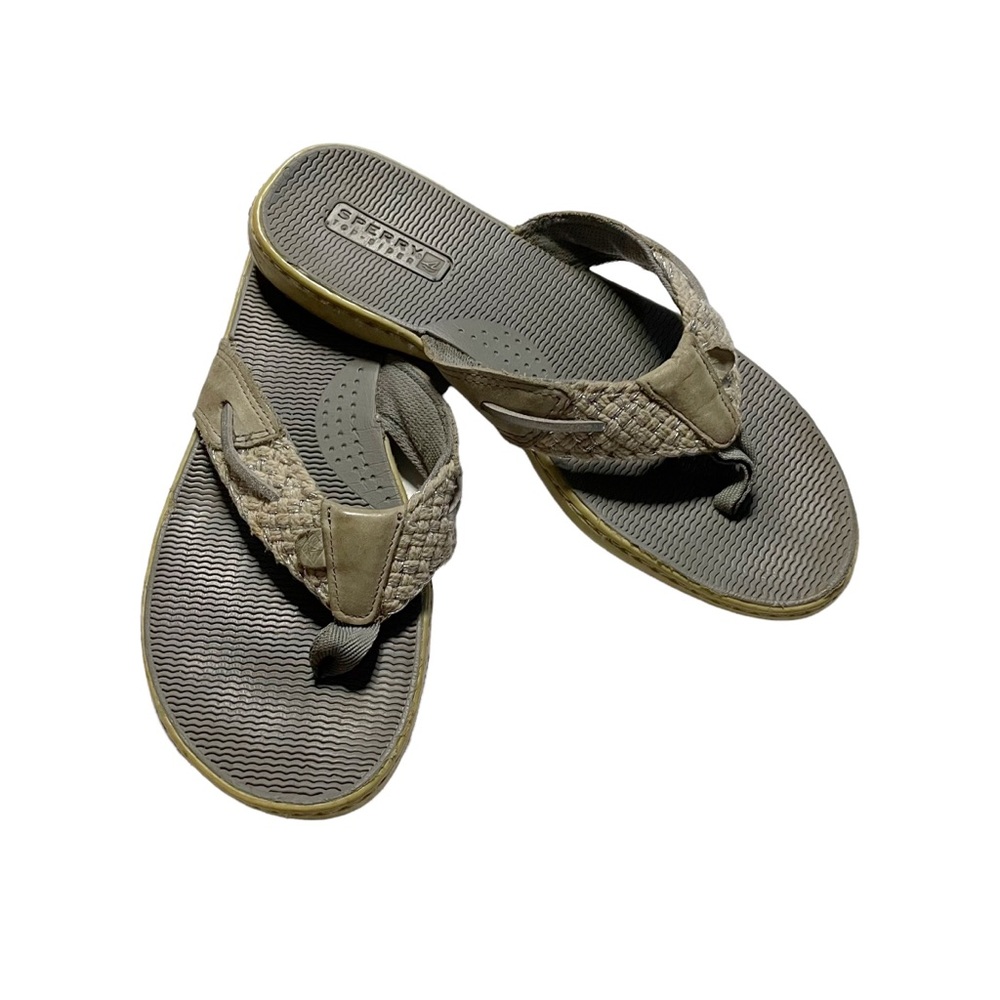 Sperry Top-Sider Flip Flop Preppy Casual Thong Sandals Size 7 Summer Vacation